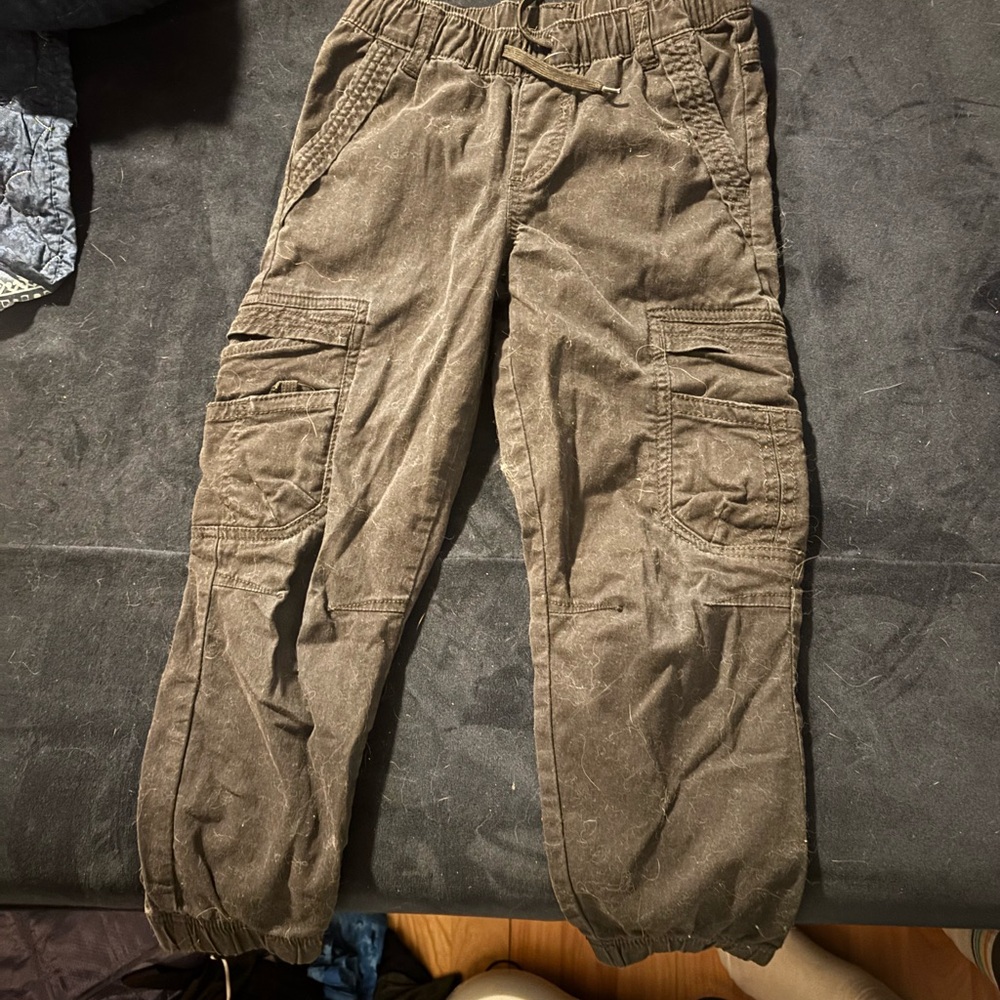 Kids' Casual Brown Cargo Pants